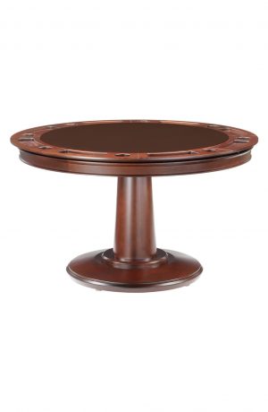 Darafeev's Liberty Wood Poker Table with Brown Felt