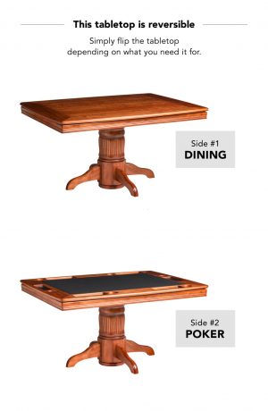 Darafeev's Monaco Reversible Tabletop Table Poker and Dining