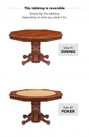 Darafeev's Serrengetti Reversible Tabletop Table Poker and Dining