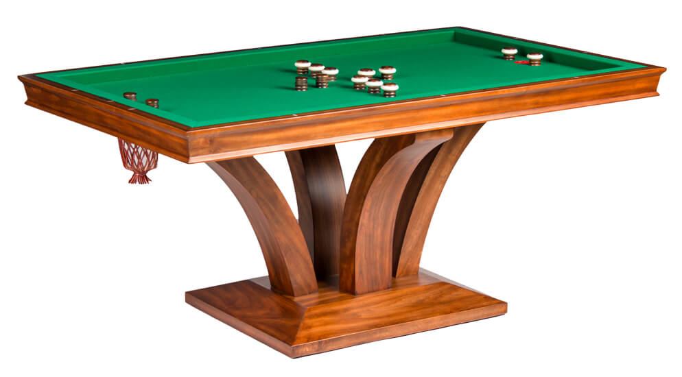 Treviso Rectangular Bumper Pool Table with 2-Piece Dining Top