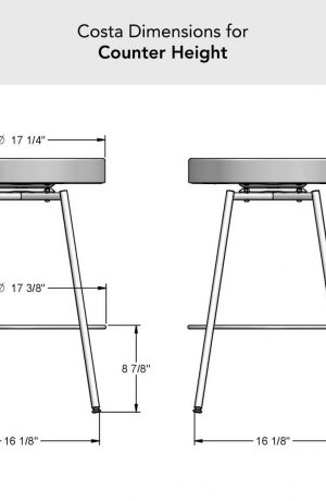 Amisco's Costa Counter Height Dimensions