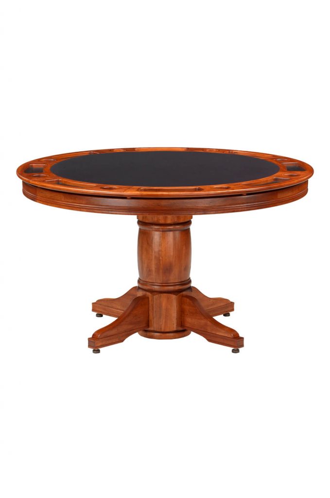 Darafeev's Algonquin Poker Dining Round Table with Black Felt