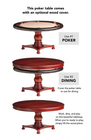 Darafeev's Calais Convertible Poker Dining Table