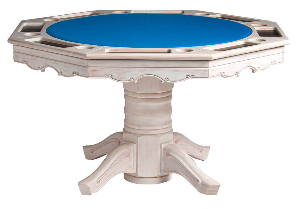 Classic 8 Player Convertible 3-in-1 Poker & Dining Table with Bumper Pool