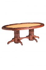 Darafeev's Texas Hold Em Luxury Elliptical Wood Table with Felt Top