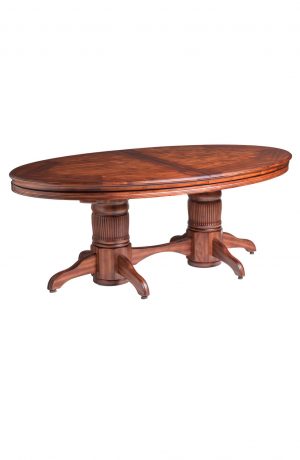 Darafeev's Texas Hold Em Luxury Elliptical Wood Table with Wood Top