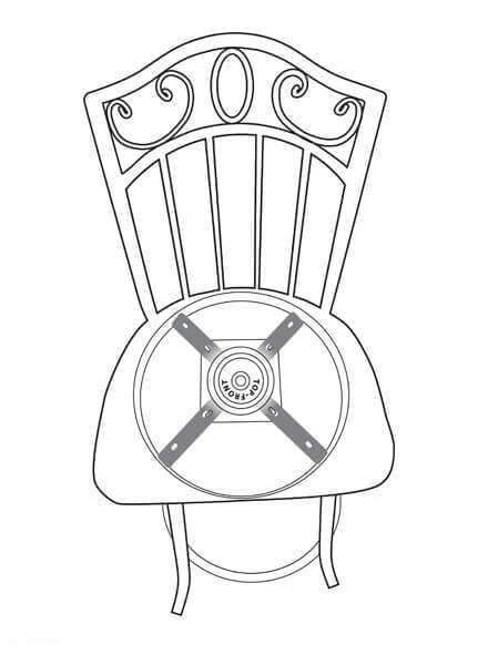 Align the swivel plate correctly on barstool