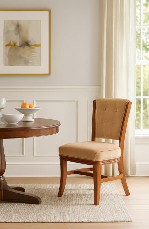 Darafeev's 960 Maple Upholstered Club Chair in Dining Room