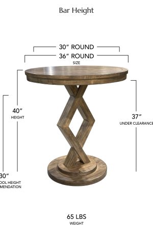 Bar Table Dimensions