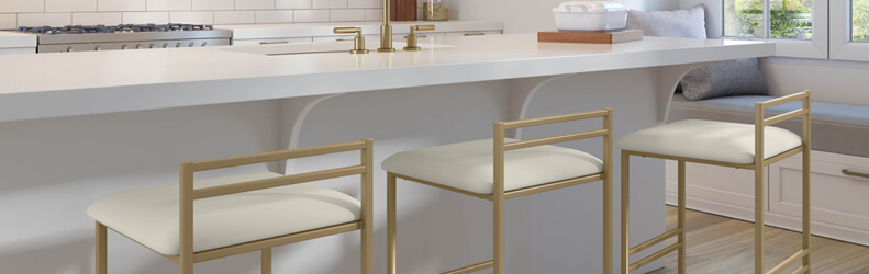 Featuring the Sonoma bar stools by Amisco