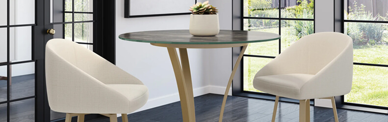 Featuring the Wembley stools by Amisco
