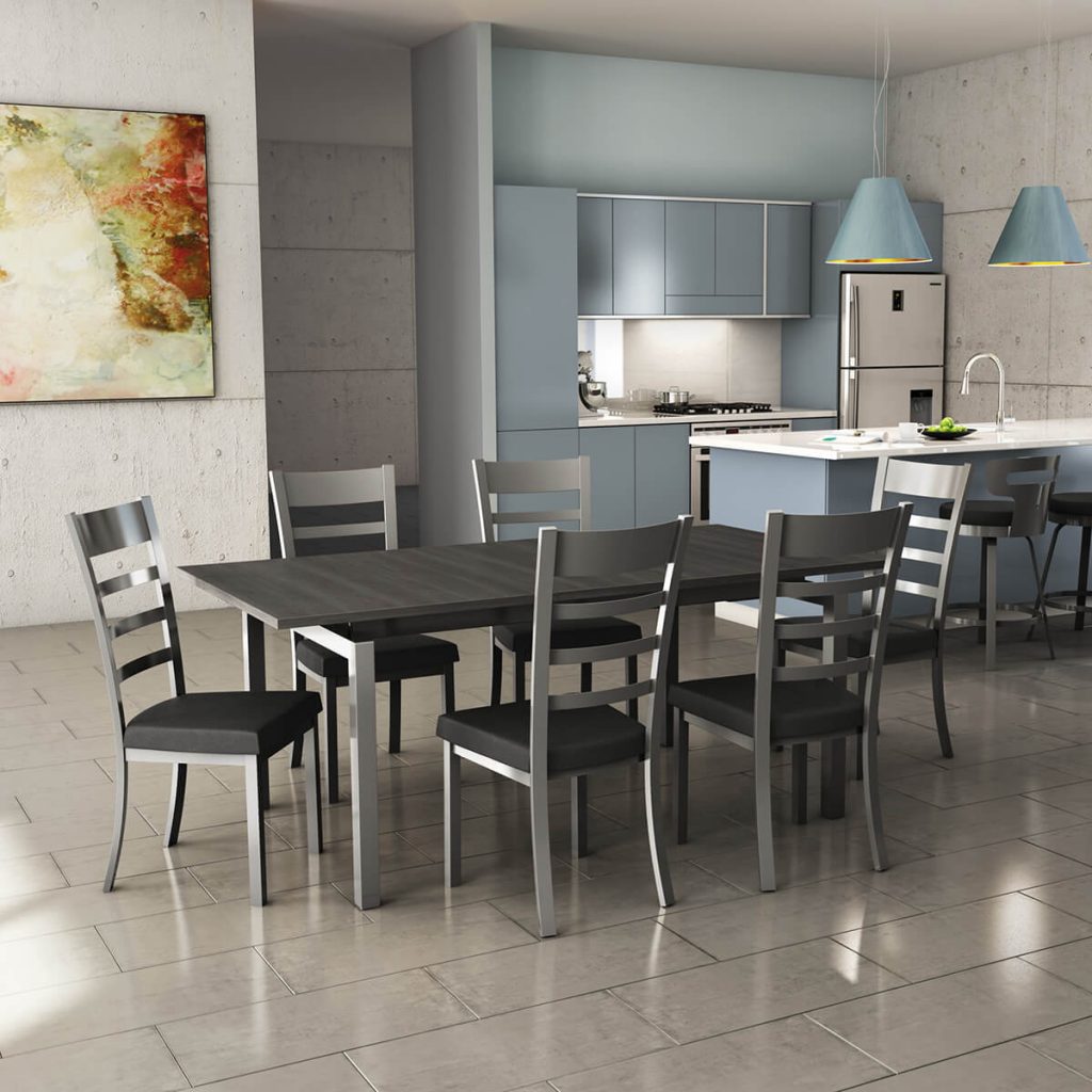 matching barstools and dining chairs