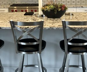 Stainless Steel & Brushed Steel Bar Stools