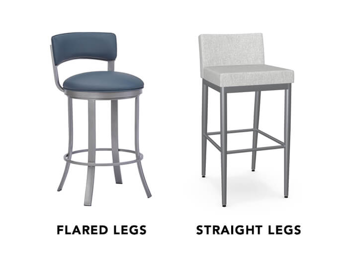 Barstools: Flared vs Straight Legs