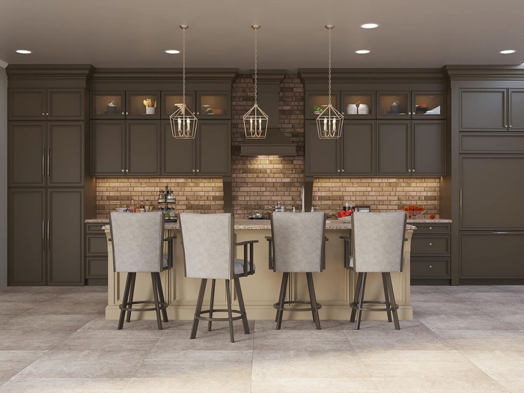 Gallery Kitchen Design with Humphrey Stools
