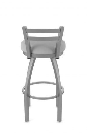 Holland's Jackie Outdoor Stainless Steel Bar Stool with Low Back - Back View