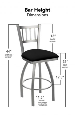 Holland's Contessa Outdoor Swivel Bar Height Stool Dimensions