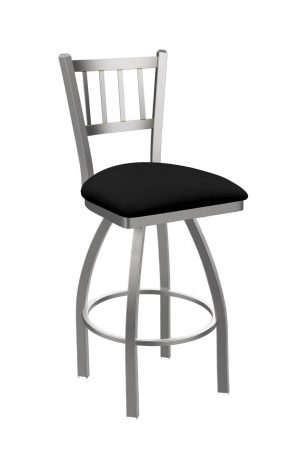 Holland's Contessa Outdoor Swivel Bar Stool in Breeze Black