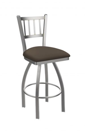 Holland's Contessa Outdoor Swivel Bar Stool in Breeze Farro