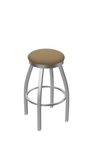 Holland's Misha Outdoor Backless Swivel Bar Stool in Breeze Champagne