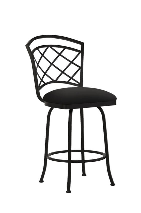Mediterranean inspired bar stool with back