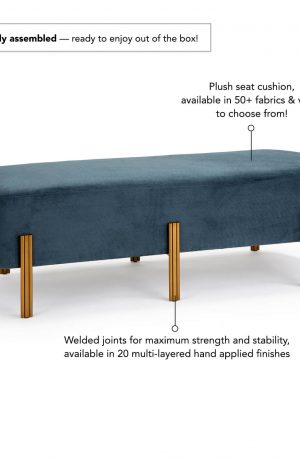 Wesley Allen's Alexa Bench Arrives Assembled and is Customizable