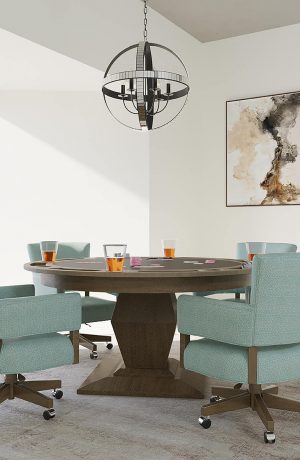 Darafeev's Euclid 5-Piece Dining Set in Modern Dining Room - Poker Side