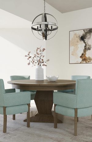 Darafeev's Euclid 5-Piece Dining Set in Modern Dining Room - Dining Side