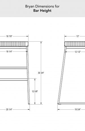 Amisco's Bryan Bar Height Dimensions