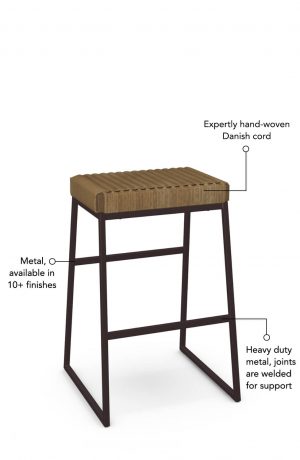 Expertly hand-woven Danish cord, metal is available in 10+ finishes, and the joints are heavy-duty for support.