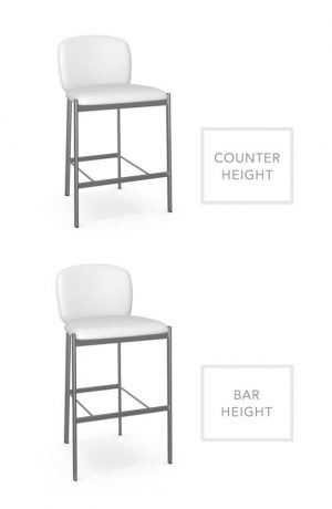 Amisco's Kally Stool in Counter Height and Bar Height