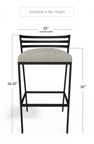 Wesley Allen's Arlo Bar Height Bar Stool