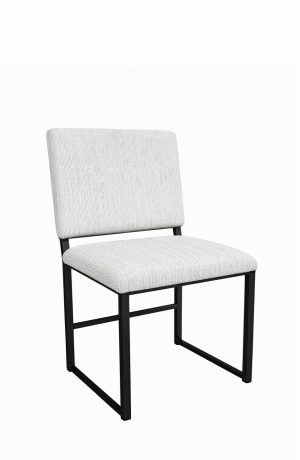 Wesley Allen's Franklin Black Modern Dining Chair with Sled Base