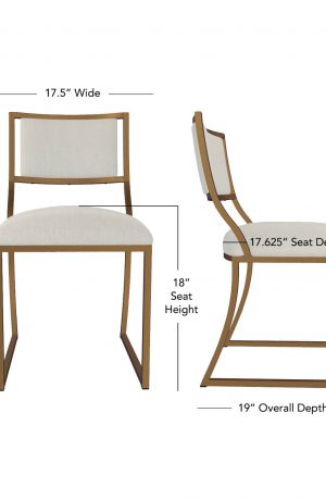 Wesley Allen's Ki Dining Chair Dimensions
