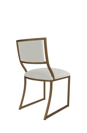 Wesley Allen's Ki Upholstered Modern Dining Chair in Bronze - Back View