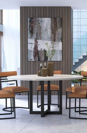Wesley Allen's Miramar Modern Dining Chairs in Modern Dining Room