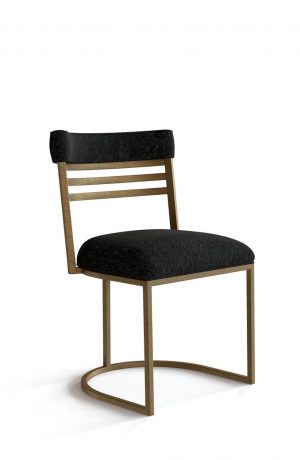 Wesley Allen's Miramar Modern Metal Dining Chair with Curved Back