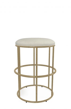 Wesley Allen's Nyx Modern Backless Bar Stool in Gold