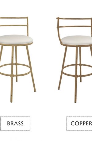 Wesley Allen's Ryo Bar Stool in Hammered Finishes