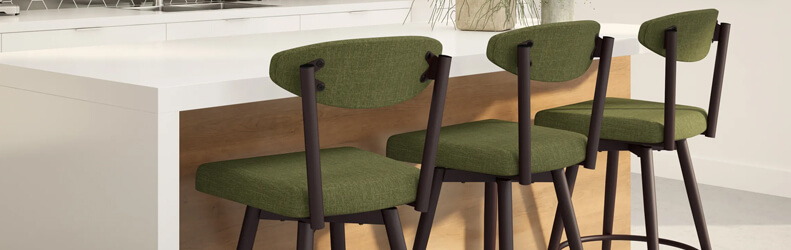 Featuring the Wilbur stools by Amisco