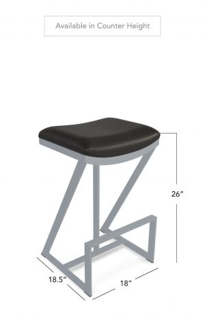 Wesley Allen's Astro Backless Counter Height Dimensions