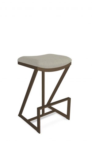 Metal Finish: Copper Bisque • Seat Cushion: Chalk, fabric • 30″