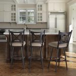 Cross back counter kitchen stools