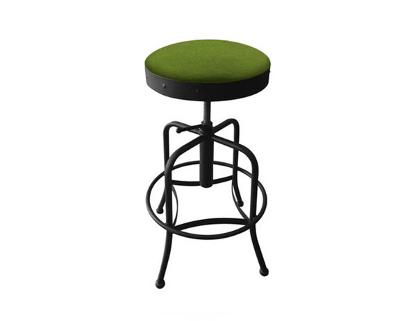 Lime green backless bar stool