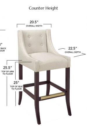 Style Upholstering's 101 Counter Height Dimensions