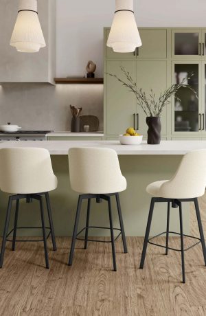 Amisco's Diego Swivel Counter Stool in Modern Kitchen