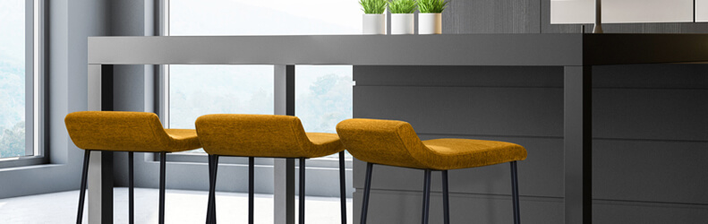 Featuring the Zoey stools by Trica