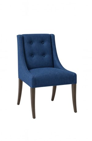 Blue Tufted Dining Chair - Style Upholstering - 100 - Wingback Chair