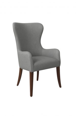 Style Upholstering's #1203 Gray and Brown Organic Shaped Dining Chair