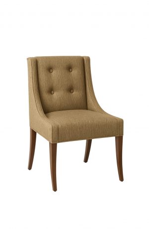 Style Upholstering's 100 Button Tufted Brown Dining Chair